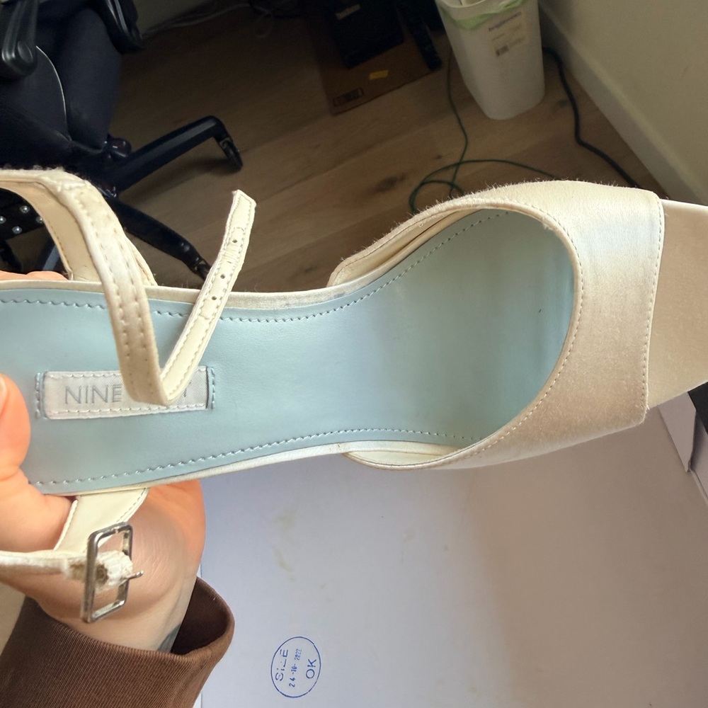 Nine West Women's Ivory Platform Ankle-Strap Sandal bridal - Picture 2 of 4